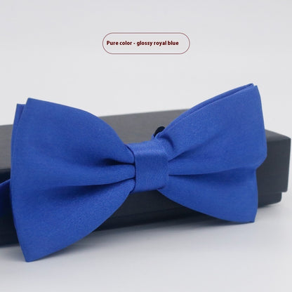 Men's Solid Color Formal Wear Wedding Business Casual Groom Groomsman Bow Tie - ARCHSHOPE