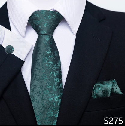 Men's Creative All-match Business Formal Wear Tie Scarf Cuff Buckle Set - ARCHSHOPE
