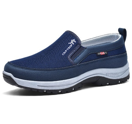 Shoes Mens Canvas Shoes Soft Bottom Casual Breathable Comfortable Slip-on Mens Cloth Shoes - ARCHSHOPE