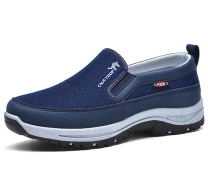 Shoes Mens Canvas Shoes Soft Bottom Casual Breathable Comfortable Slip-on Mens Cloth Shoes - ARCHSHOPE