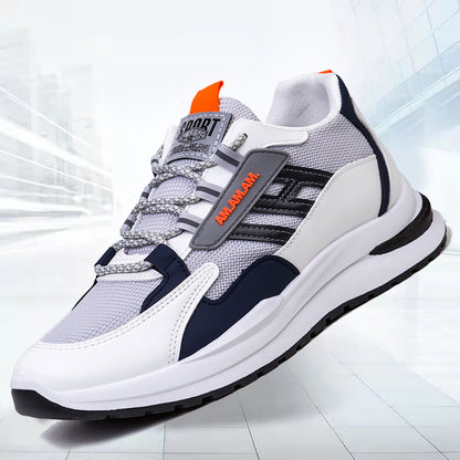 Baskets blanches pour hommes, chaussures de sport, course à pied, marche