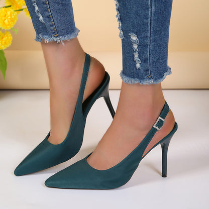 Pointed Toe Buckle Sandals Fashion Summer Stiletto High Heels Shoes For Women - ARCHSHOPE