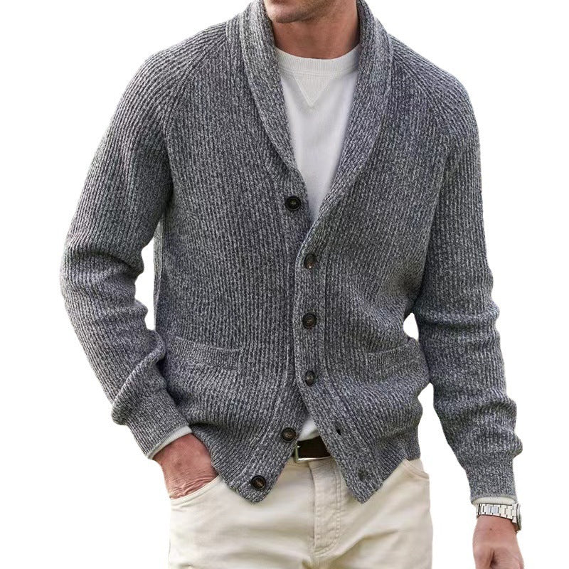 Men's Lapel Multi-button Thickening Cardigan Coat - ARCHSHOPE