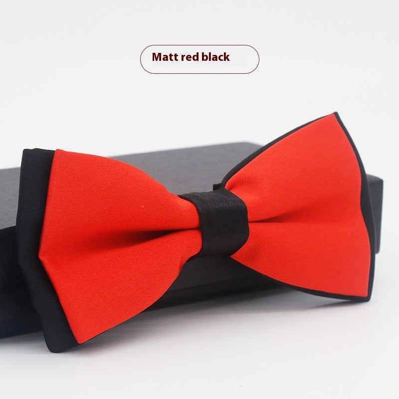 Men's Solid Color Formal Wear Wedding Business Casual Groom Groomsman Bow Tie - ARCHSHOPE