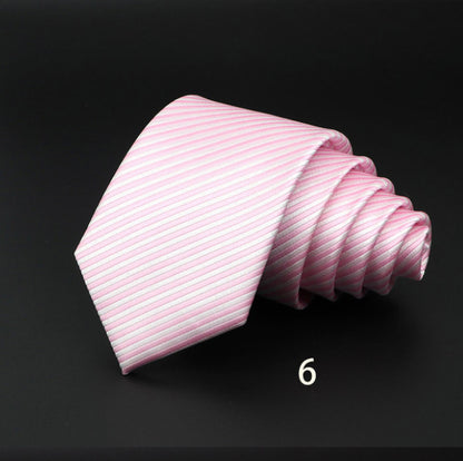 Men's Striped British Gentleman Polyester Fiber Tie - ARCHSHOPE