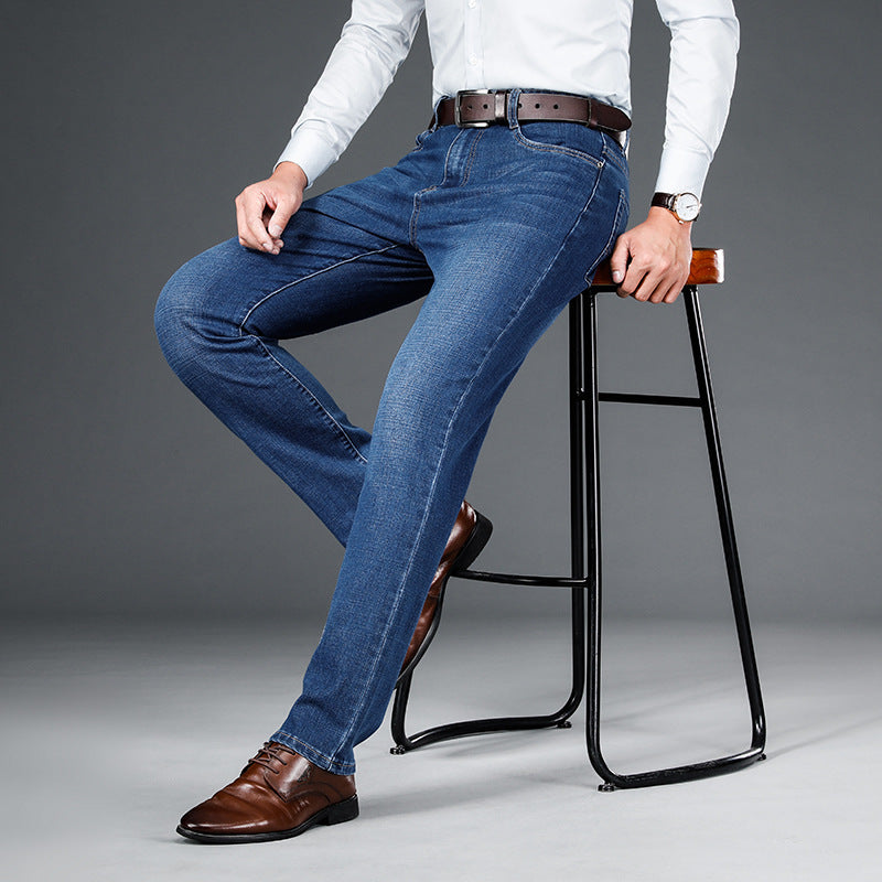 Herrenmode Lockere Gerade Freizeithose
