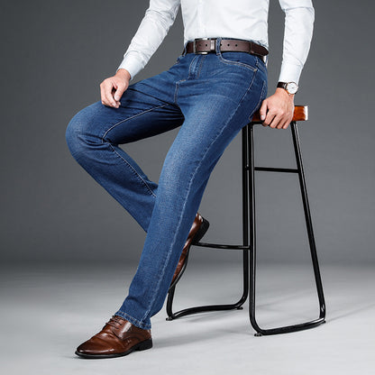 Herrenmode Lockere Gerade Freizeithose