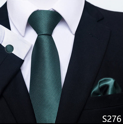 Men's Creative All-match Business Formal Wear Tie Scarf Cuff Buckle Set - ARCHSHOPE