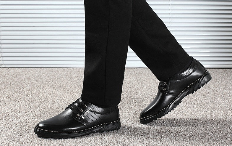 Les nouvelles chaussures chaussures automne hommes affaires chaussures décontractées hommes chaussures chaussures rondes British Dad