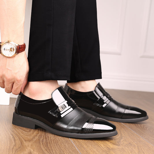 Chaussures en cuir pour hommes, chaussures surdimensionnées