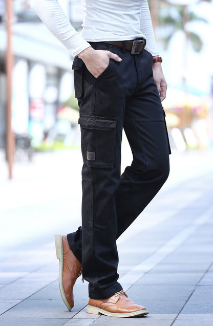 Battlefield Jipu Winter Plüsch Overalls Casual Hosen Männer