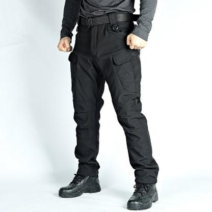Winter Tactical Pants Men's Fleece-lined Waterproof Shark Skin Soft Shell Tactical Pants - ARCHSHOPE