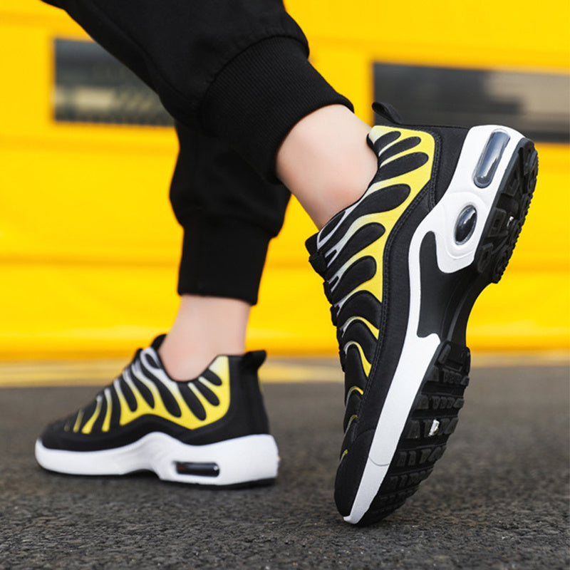 Farbblockierte Sneakers für Herren, personalisierte modische Schnürschuhe mit Luftkissen, Sportschuhe, lässige Laufschuhe für draußen