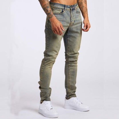 Men's Fashion Casual Slim Fit High Waist Jeans - ARCHSHOPE