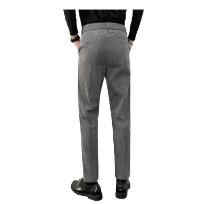 All-Match-Anzughose mit Stretch-Drapierung, gerade, knöchellange Cargohose