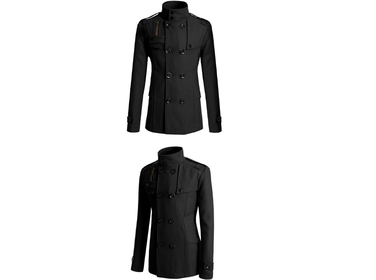 Herren-Trenchcoat aus Wolle