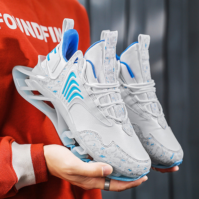 Baskets de course tendance pour hommes, chaussures de sport respirantes en maille, chaussures de marche antidérapantes