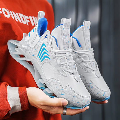 Baskets de course tendance pour hommes, chaussures de sport respirantes en maille, chaussures de marche antidérapantes