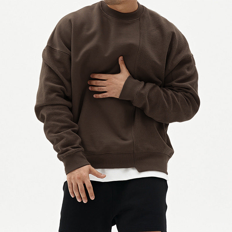 Pullover Round Neck Sweater Loose Men Clothes - ARCHSHOPE