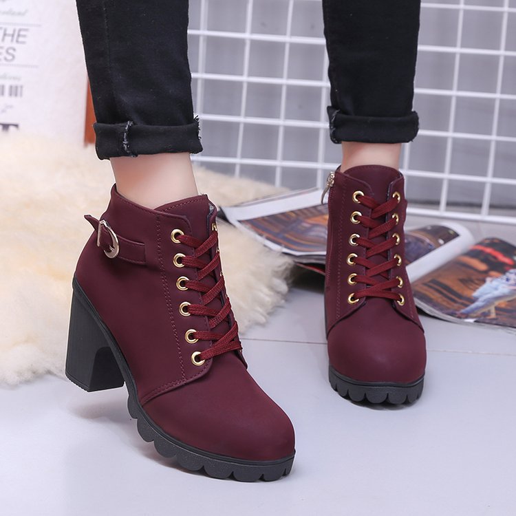 Cross strappy booties with Martin boots - ARCHSHOPE