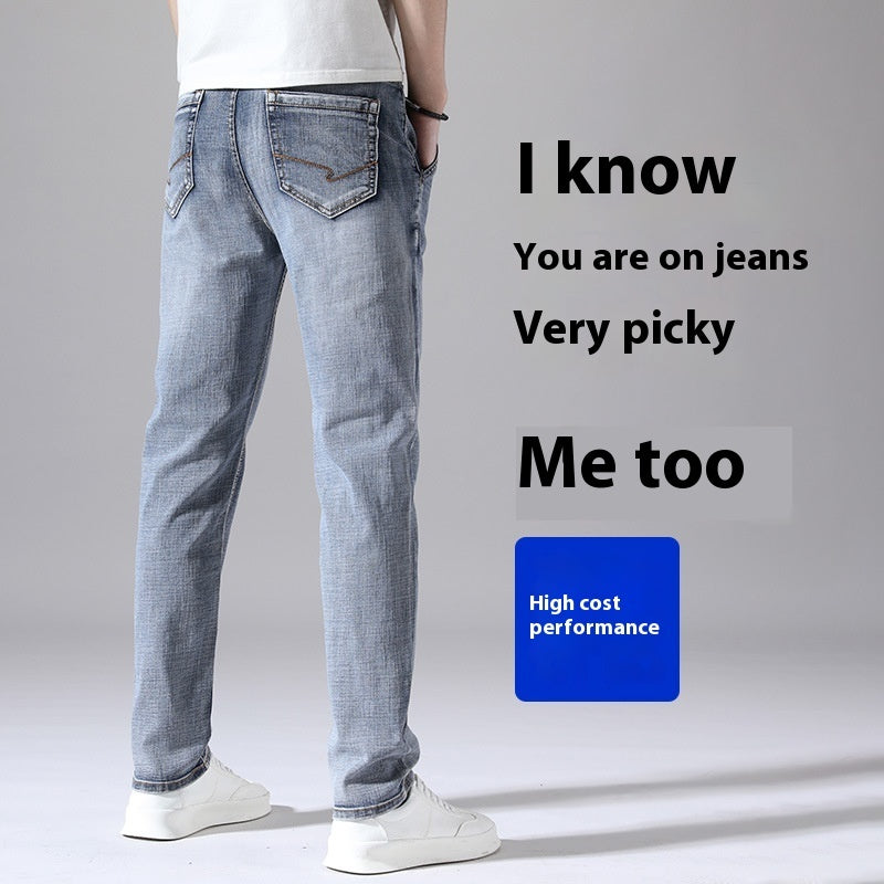 Retro Dünne Jeans Gerade Lose Freizeithose Männer