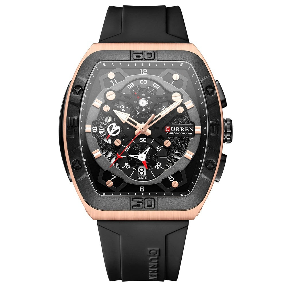 Cairen Unisex Six-Hand Quartz Watch Sporty Style Multi-Function Water-Resistant - ARCHSHOPE
