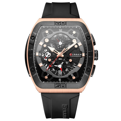 Cairen Unisex Six-Hand Quartz Watch Sporty Style Multi-Function Water-Resistant - ARCHSHOPE