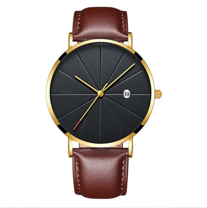 Simple calendar watch male creative waterproof quartz watch - ARCHSHOPE