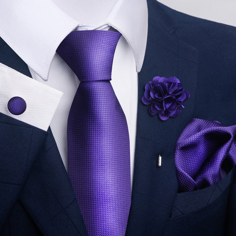 Men's Tie Suit Pocket Square Combo 8 - ARCHSHOPE
