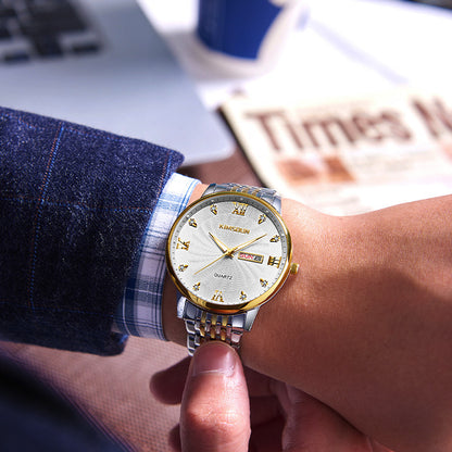 Calendar Waterproof Quartz Watch For Men - ARCHSHOPE