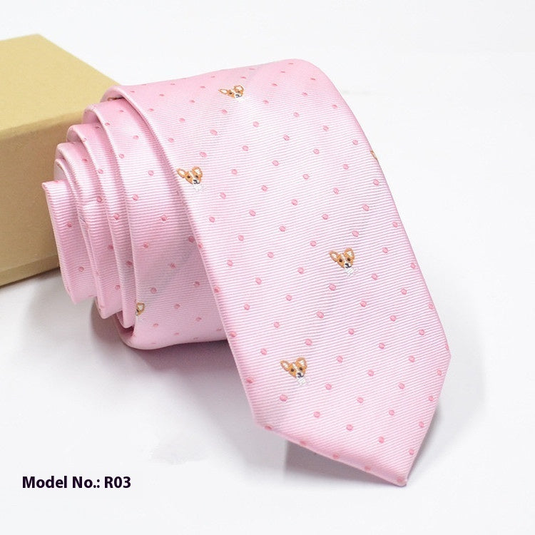 Fashion Exquisite Jacquard Tie Wedding Groom - ARCHSHOPE