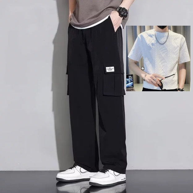 Herren Sommer Neue Ice Silk Overalls