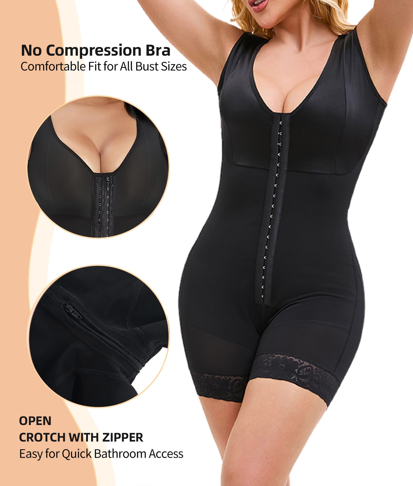 Fajas Colombiana Shapewear For Women Tummy Control Post Surgery Full Body Shaper Butt Lifter With Zipper Crotch Skimsbodysuits Elegant Bodysuit Faja Shaper - ARCHSHOPE