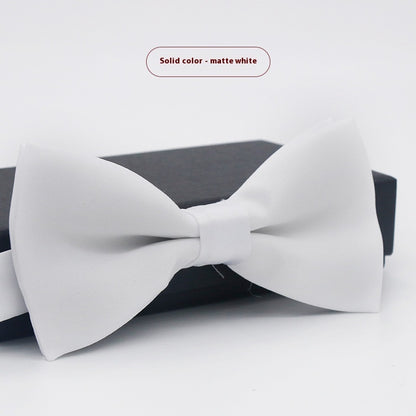 Men's Solid Color Formal Wear Wedding Business Casual Groom Groomsman Bow Tie - ARCHSHOPE