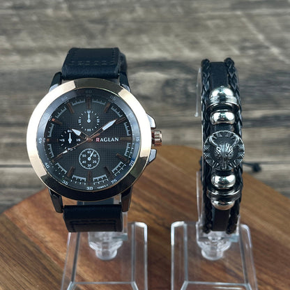 New Three-eye Retro-style Mens Watch - ARCHSHOPE