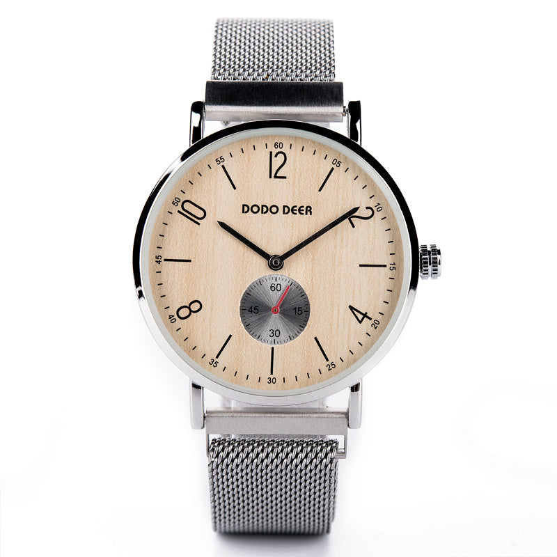 Wooden Dial Fashion Dimple Men And Women Watches - ARCHSHOPE