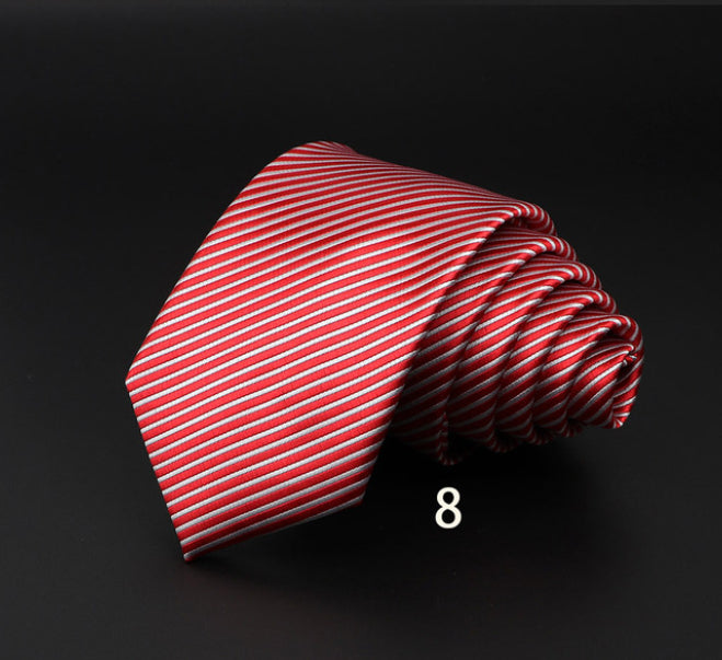 Men's Striped British Gentleman Polyester Fiber Tie - ARCHSHOPE