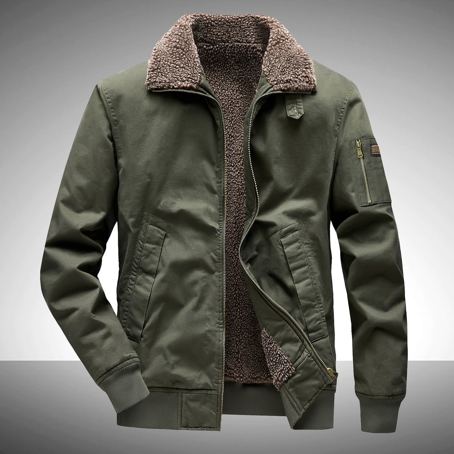 Veste homme automne et hiver doublée polaire veste salopette rembourrée