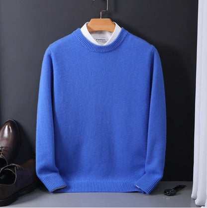 Rundhalspullover Lockerer Oversize-Strickpullover