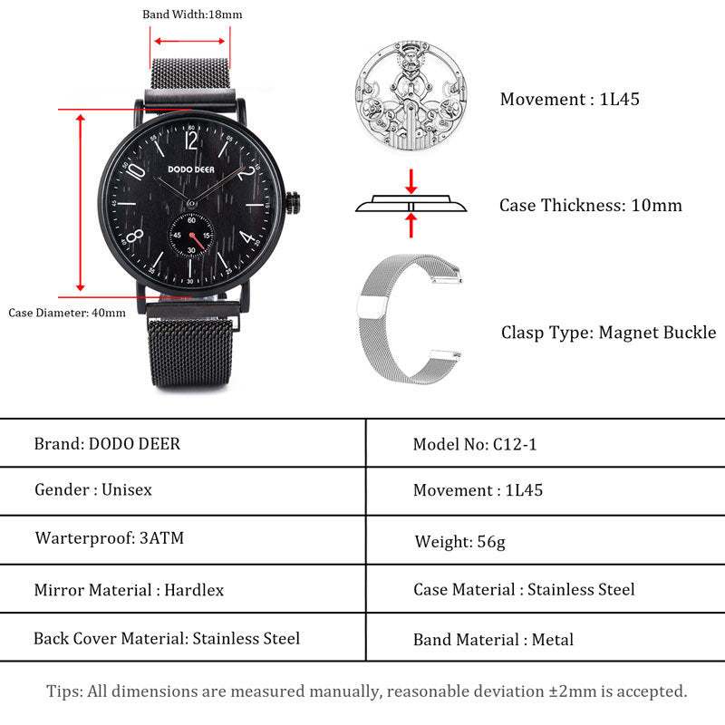 Wooden Dial Fashion Dimple Men And Women Watches - ARCHSHOPE