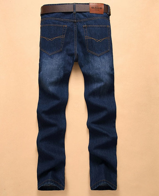 Jeans droits coréens pour hommes, pantalons en denim pour hommes