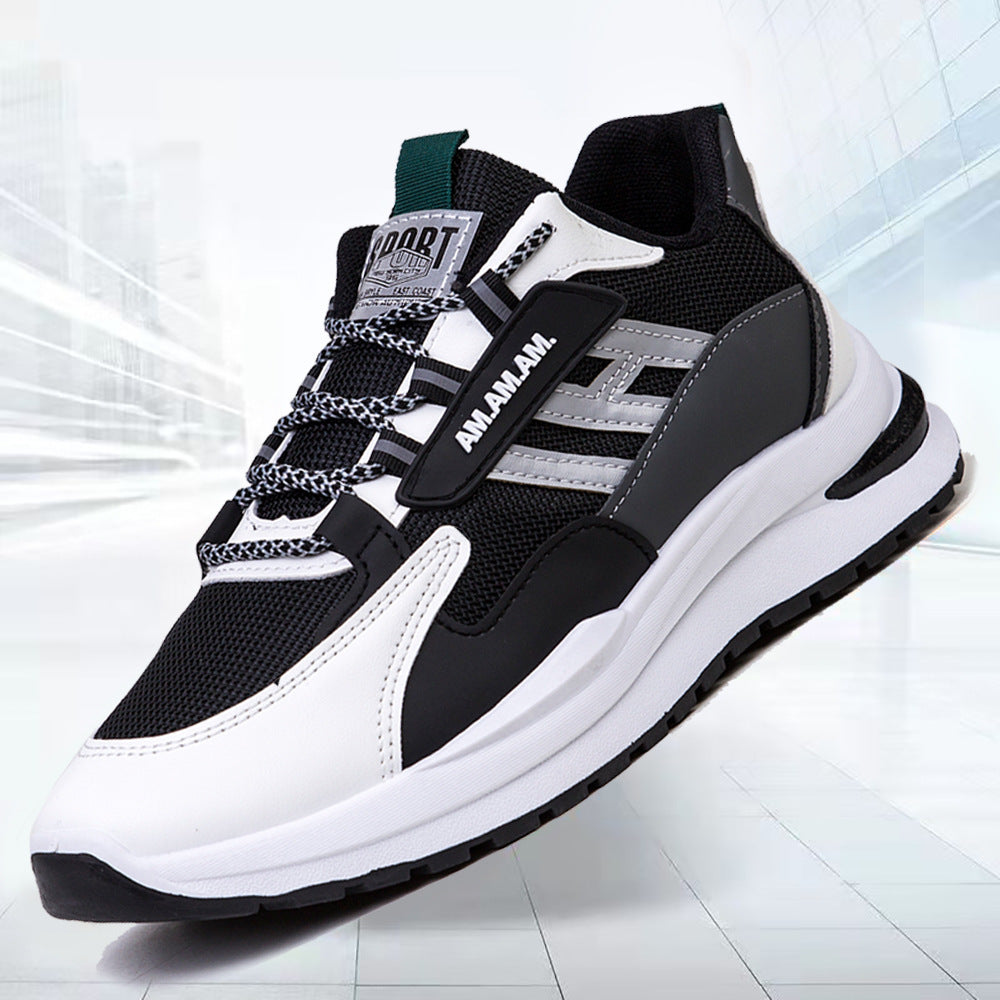 Baskets blanches pour hommes, chaussures de sport, course à pied, marche