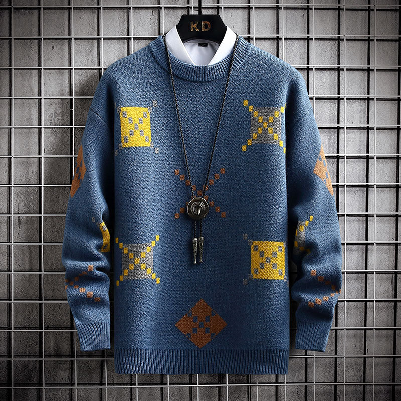 Dicker Pullover Herren Halbrollkragenpullover
