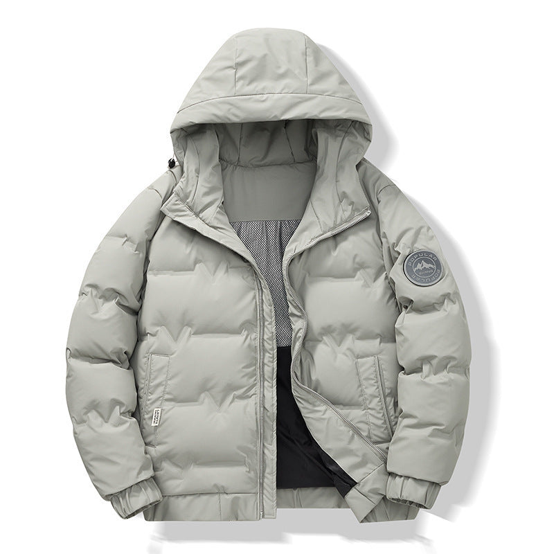 Manteau d'hiver court et simple pour homme
