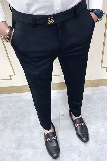 Pantalon de costume moulant pour homme