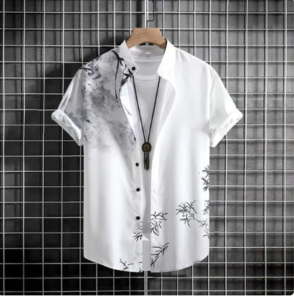 T-shirt décontracté à manches courtes et impression numérique 3D grande taille