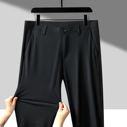 Dünne Leggings aus Eisseide und dicke Business-Hose mit Anti-Falten-Effekt