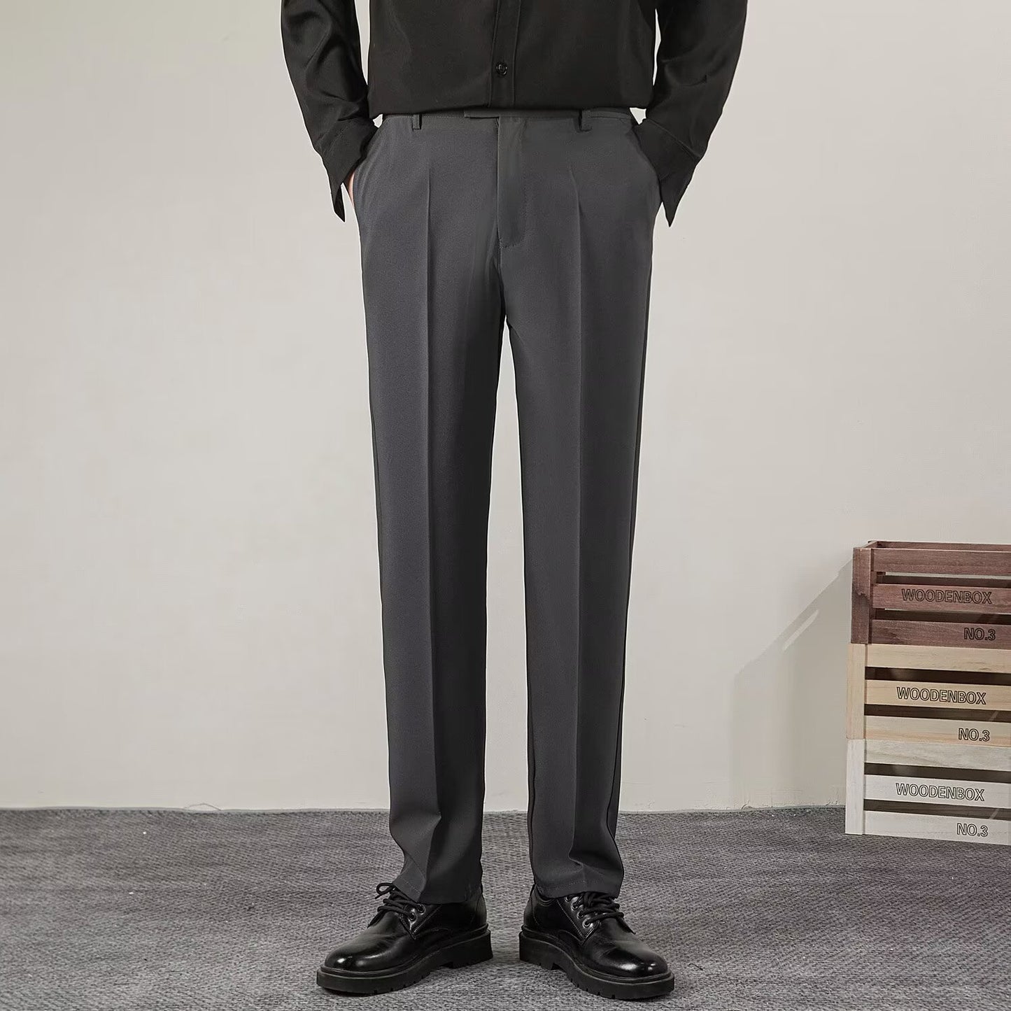 Herren Casual Anzughose Herren Straight