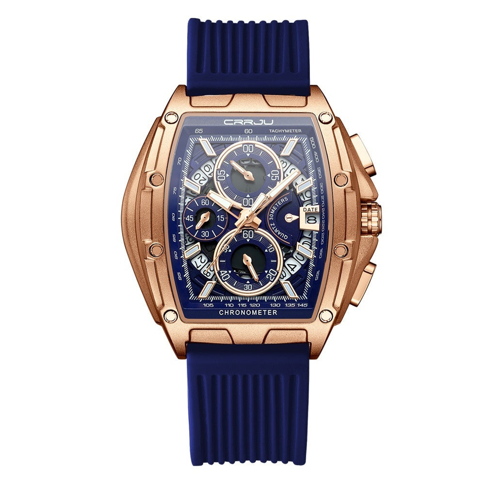 Neutral Waterproof Tape Calendar Multifunction Mens Watch Quartz Watch - ARCHSHOPE