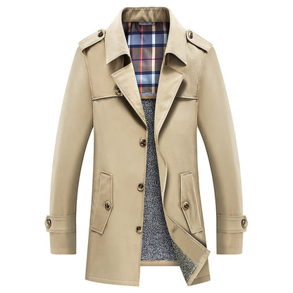 Veste d'hiver mi-longue grande taille pour homme